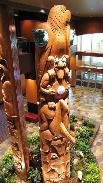 Tulalip totem poles