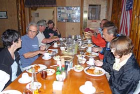 Dinner at Black Bar Lodge