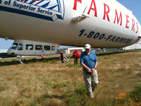 Zeppelin on ground