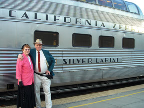 Solarium car on the Amtrak Zepher