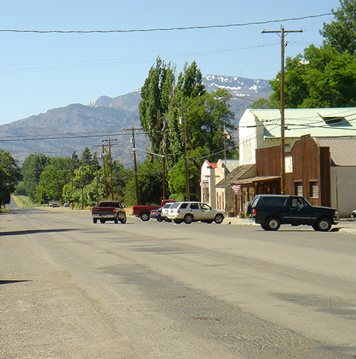 Downtown Cedarille, California