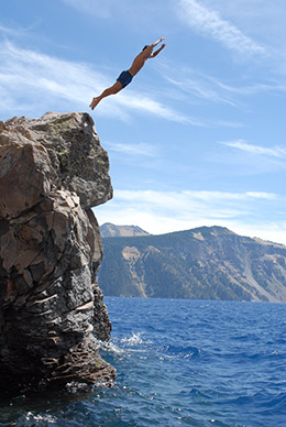 Crater Lake diver