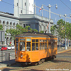 Milan, Italy, Peter Witt car next to Ferry Building