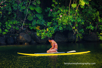 Paddling in Hawaii