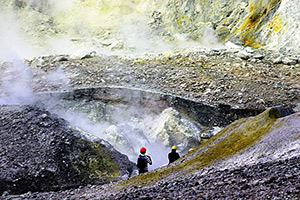 Whakaari’s crater