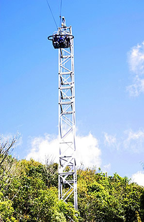 New Zealand Skyline Sky SwingNew Zealand Skyline Sky Swing