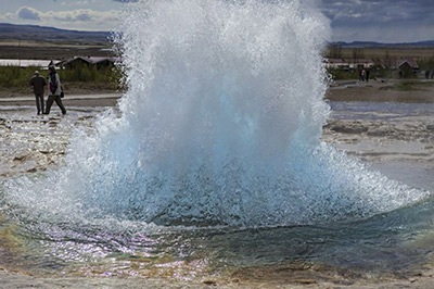 Iceland Erupting geyser