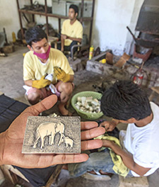 Cambodian silversmithh