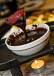 Sun Peaks Torrchlight chocolate fondue