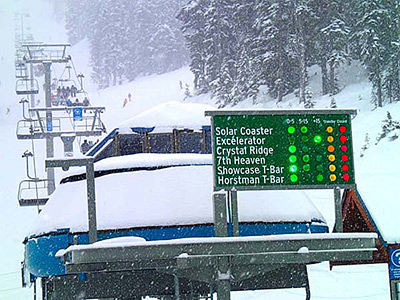 Whistler ski sign