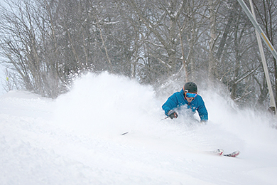 Killington powder skier