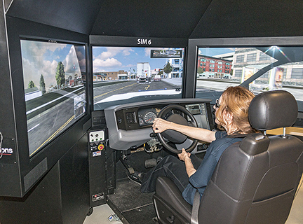 RCMP Boot Camp simulated driving