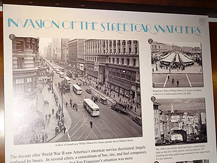 San Francisco Railway Museum streetcar snatchers poster