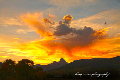 Teton Valley rosy clouds