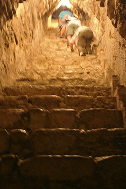 Palenque tomb stairway