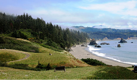 Gold Beach view from Pacific Reef Resort