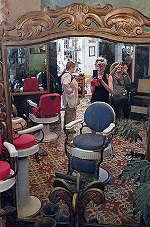 Barbershop interior