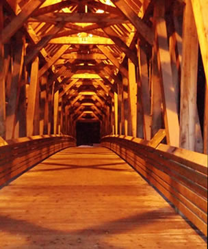 Golden, BC pedestrian bridge