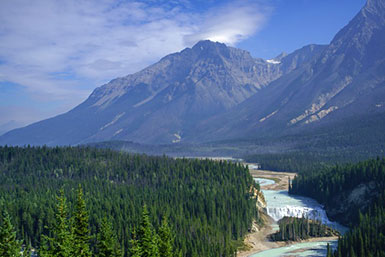 Golden, BC scenic arial