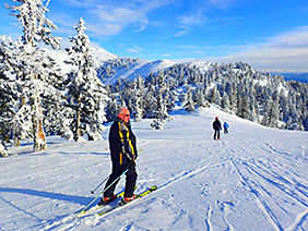 Bogus Basin downhill skier