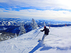 Bogus Basin skier