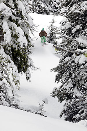 Tamarack skier