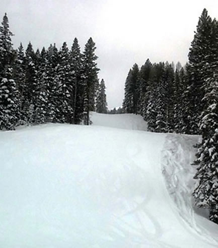 Tamarack Lower Bliss ski run