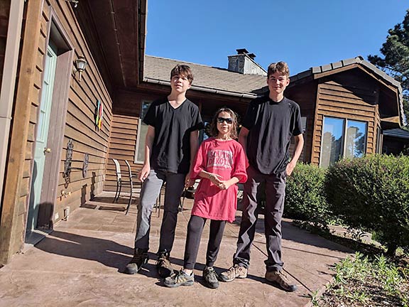 Elliott family at vacation rental in Black Hawk, S.D.