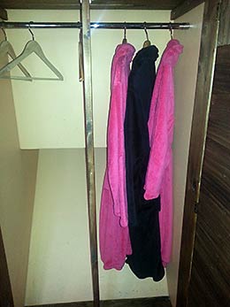 Iceland hotel closet