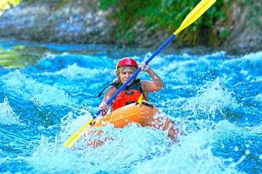 Rogue River kayaker