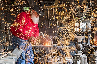 Blacksmith at Silver Dollar City