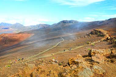 Haleakala hiking trail