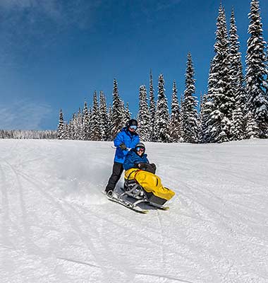 Sun Peaks snow limo