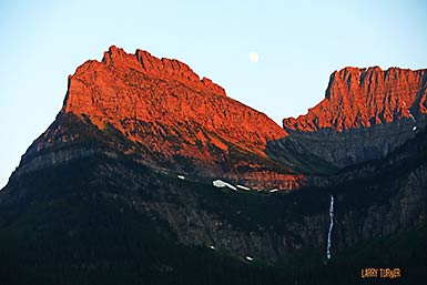 Gladcier National Park moonrise                     