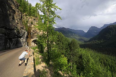 Glacier National Park tourists