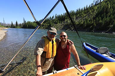 Glacier National Park author and son