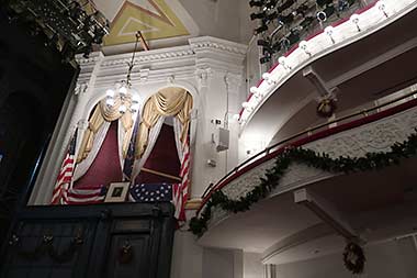 Lincoln's box at the Ford Theatre