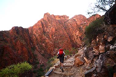 Grand Canyon Bright Angel Trail morning hike