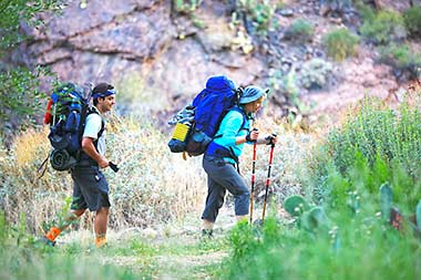 Grand Canyon Phantom Ranch backpackers