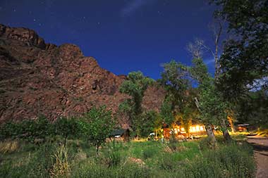 Grand Canyon Phantom Ranch evening