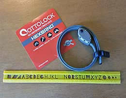 Ottolock next to ruler