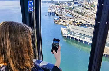 Photographing Seattle from the Great Wheel