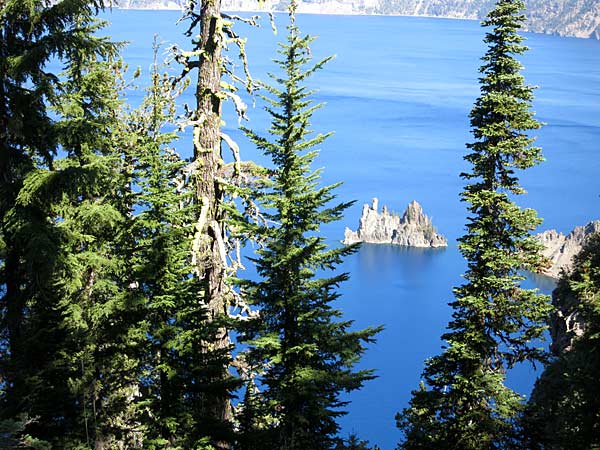 Crater Lake Phantom Ship from Sun Notch