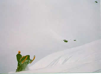 Snowmobiling at Alaska's Hatcher Pass