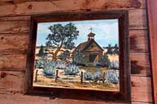 Fort Rocks Saint Bridget’s Catholic Church painting