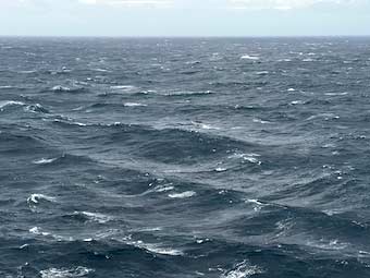 Rough seas