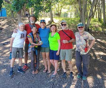 Group shot of rafters on the Upper Klamath River