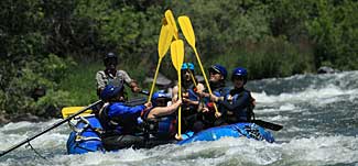 Raised paddles on the Upper Klamath