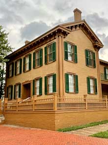 The Lincoln family home in Springfield