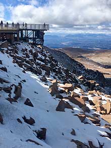 Observation Platform at the Pike’s Peak Cog Railroad Visitor Center.